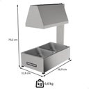 Ver imagem 4 de Conservador de Fritura Elétrico Metalcubas 2 Cubas em Inox Mcf02cp 127v