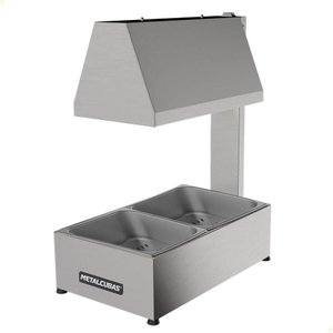 Conservador de Fritura Elétrico Metalcubas 2 Cubas em Inox Mcf02cp 127v