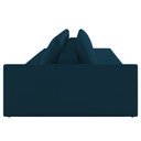 Ver imagem 6 de Sofá Ilha Modular com Puff para Sala Living 432cm Georgia K04 Veludo Azul - Mpozenato