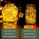 Ver imagem 5 de Fio de Fada 100 LED Branco Quente 10m Cordão Pisca Lâmpada Festa Decoração Árvore Natal Luvinco