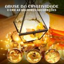 Ver imagem 7 de Fio de Fada 100 LED Branco Quente 10m Cordão Pisca Lâmpada Festa Decoração Árvore Natal Luvinco