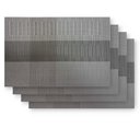 Ver imagem 2 de Jogo Americano 4 peças Retangular 30x45cm Santiago Des. 006 - Niazitex Prata