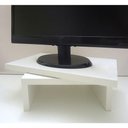 Ver imagem 3 de Suporte de Mesa Base Giratório com Nicho 360° para Monitor Branco