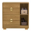 Ver imagem 2 de Cômoda Sapateira 4 Gavetas Clarabella Nature