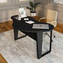Ver imagem 1 de Mesa para Escritório Linear Mesa Orgânica MDP 173cm Preto F5 Office