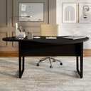 Ver imagem 6 de Mesa para Escritório Linear Mesa Orgânica MDP 173cm Preto F5 Office