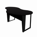 Ver imagem 2 de Mesa para Escritório Linear Mesa Orgânica MDP 173cm Preto F5 Office