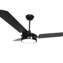 Ver imagem 3 de Ventilador de Teto Valen Led 18w Preto Pás Pretas Ventex
