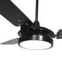 Ver imagem 2 de Ventilador de Teto Valen Led 18w Preto Pás Pretas Ventex