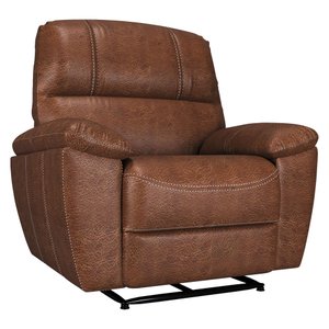 Poltrona do Papai Reclinável Elétrica Armênia Power Touch Couro Mel - Gran Belo