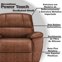 Ver imagem 3 de Poltrona do Papai Reclinável Elétrica Armênia Power Touch Couro Mel - Gran Belo