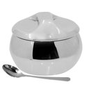 Ver imagem 1 de Açucareiro Inox C/ Colher 300ml Café Chá Luxo