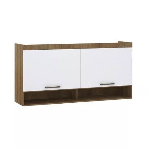 Guarda-roupa Modulado 165cm Aéreo 2 Portas Basculantes Paris Luciane