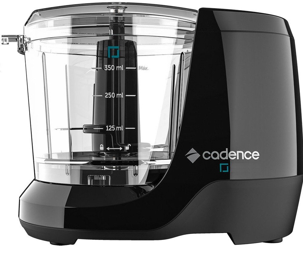 MINI PROCESSADOR CADENCE 100W - JARRA 350ML TRANSPARENTE - PRETO 110V - 2