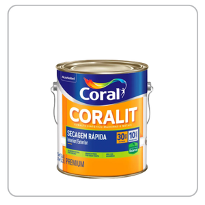 Coralit Balance Acetinado Secagem Branco 0,900ml Coral