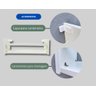 Nicho Organizador de Livros, Porta Livros em Mdf 15mm Branco - 3