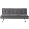 Sofá Cama 2 Lugares 177 Pé Cromado Grafite Com Cromado - 1
