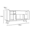 Ver imagem 4 de Aparador Buffet Future Off-white/cinamomo - Bechara