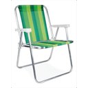 Ver imagem 4 de Cadeira de Praia Alta 1posição Aluminio Mor Suporta até 110g