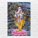 Ver imagem 1 de Placa Decorativa Mdf Krishna Tamanho 20x27cm Modelo 2