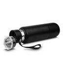 Ver imagem 2 de Garrafa Inox Porta Comprimidos Parede Dupla 500ml Copo Preta