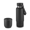 Ver imagem 4 de Garrafa Inox Porta Comprimidos Parede Dupla 500ml Copo Preta