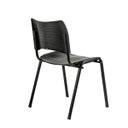 Ver imagem 4 de Cadeira Fit com Assento e Encosto em Polipropileno Preto Roal