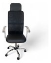 Ver imagem 3 de Cadeira Escritório Presidente Ergonômica Executiva Estofada Giratória Apoio Lombar Mesh - 140kg