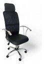 Ver imagem 4 de Cadeira Escritório Presidente Ergonômica Executiva Estofada Giratória Apoio Lombar Mesh - 140kg