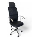 Ver imagem 4 de Cadeira Escritório Presidente Ergonômica Executiva Estofada Giratória Apoio Lombar Mesh - 140kg
