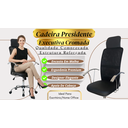 Ver imagem 5 de Cadeira Escritório Presidente Ergonômica Executiva Estofada Giratória Apoio Lombar Mesh - 140kg