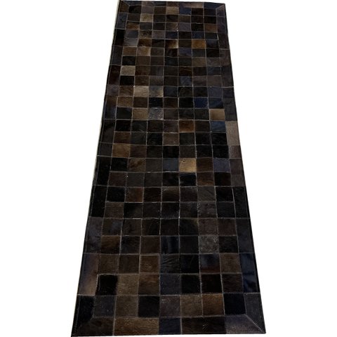 Tapete De Couro Passadeira Marrom café 0,60x1,80 C/ Borda