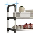 Ver imagem 2 de Sapateira Organizador 4 Prateleiras 56cm Aco Inox Moderno Multiuso Lavanderia 12 Pares Yeet
