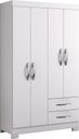 Ver imagem 1 de Guarda-Roupa 4 Portas NT 5005 Branco - Notável