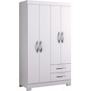 Ver imagem 1 de Guarda-Roupa 4 Portas NT 5005 Branco - Notável