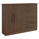 Ver imagem 1 de Cômoda New Athos 5 Gavetas com Sapateira D' Doro Castanho