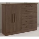 Ver imagem 2 de Cômoda New Athos 5 Gavetas com Sapateira D' Doro Castanho