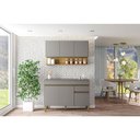 Ver imagem 2 de Cozinha Modulada Line Composição 6 Gris Freijó - Kits Paraná