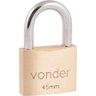 Cadeado de Latão 45mm Encartelado - Vonder - 1