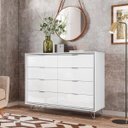 Ver imagem 1 de Cômoda 8 Gavetas 136Cm Premium Lukaliam Móveis