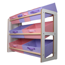 Ver imagem 7 de Organizador de Brinquedo Prateleira Infantil Rosa Lilas
