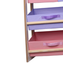 Ver imagem 5 de Organizador de Brinquedo Prateleira Infantil Rosa Lilas