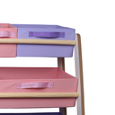 Ver imagem 6 de Organizador de Brinquedo Prateleira Infantil Rosa Lilas