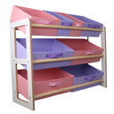 Ver imagem 1 de Organizador de Brinquedo Prateleira Infantil Rosa Lilas