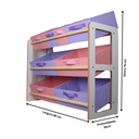 Ver imagem 2 de Organizador de Brinquedo Prateleira Infantil Rosa Lilas