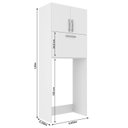 Ver imagem 3 de Armário Multiuso Lavanderia 6 Portas Essencial Branco