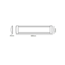 Ver imagem 7 de Luminária Linear 60cm Led 18w Sobrepor Slim Retangular Preto 6500k Bivolt