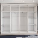 Ver imagem 6 de Guarda-roupa Casal Ela e Ele 8 Portas 8 Prateleiras Malbec - Panorama Móveis