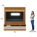 Ver imagem 4 de Rack com Painel Ripado para TV 75 Pol. 180cm Golden L06 Nature/Off White - Mpozenato
