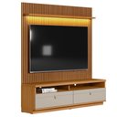 Ver imagem 1 de Rack com Painel Ripado para TV 75 Pol. 180cm Golden L06 Nature/Off White - Mpozenato